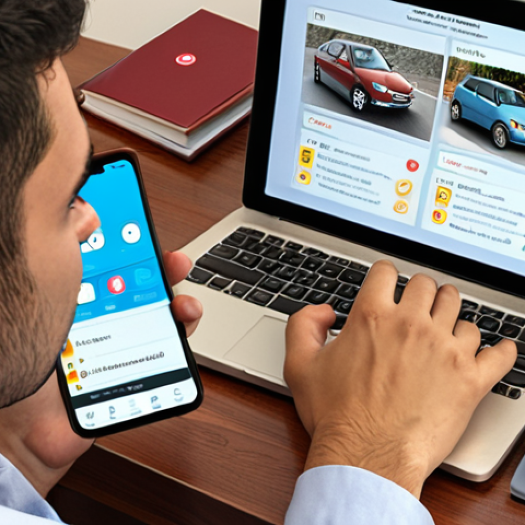 A focused young adult studying at a desk for a driving license exam. The desk is filled with a variety of learning materials: an open textbook on Turkish traffic laws, a tablet displaying an interactive driving simulation app, and a smartphone showing a quiz app. The setting should evoke a studious, modern atmosphere, possibly with a subtle nod to a Turkish study environment.